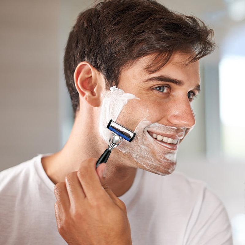 ✨New Arrival✨Men's Zero Stimulus 7-Layer Blades Razor Ergonomic Handle🪒