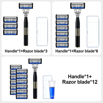 ✨New Arrival✨Men's Zero Stimulus 7-Layer Blades Razor Ergonomic Handle🪒