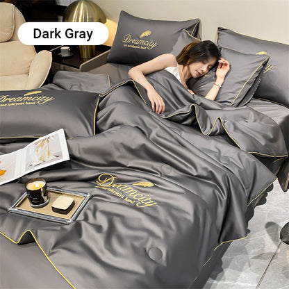 ✨Newly upgraded 2026👑Washable and cool four-piece bedding set🌸