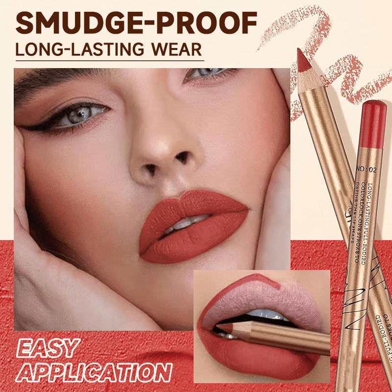 👄12-Color Smudge-Proof Lip Liner Pencil Set