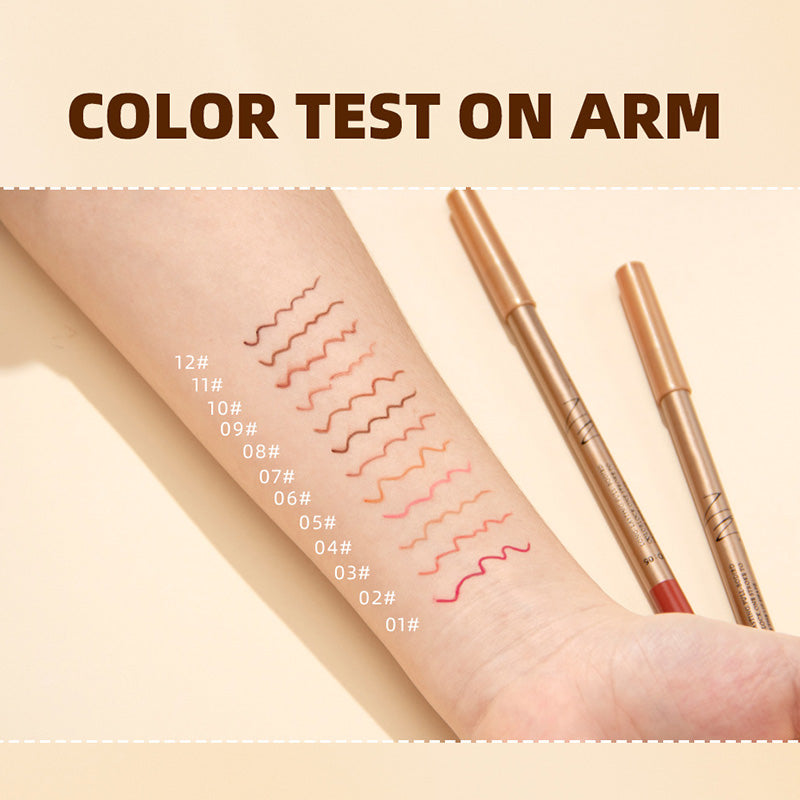 👄12-Color Smudge-Proof Lip Liner Pencil Set