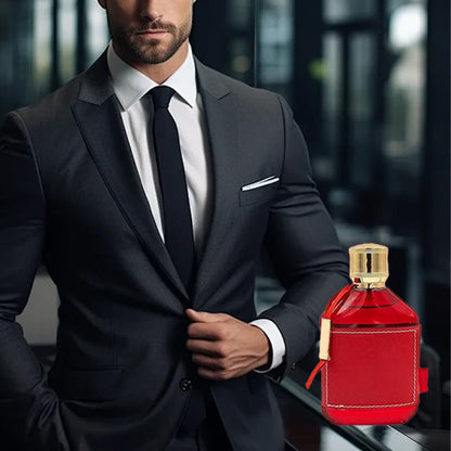 100ml Long Lasting Perfume for Men - Leather & Ebony Fragrance&Pheromone Enhancement