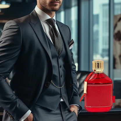 100ml Long Lasting Perfume for Men - Leather & Ebony Fragrance&Pheromone Enhancement
