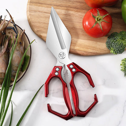 🔥Hot Sale（💥50%OFF）🔥Multifunctional Heavy-Duty Kitchen Shears✂️Bone-Cut Power, Non-Slip Grip🍗