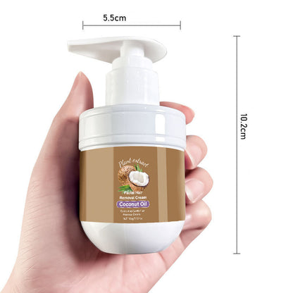 🎁 Buy 2 get 1 FREE! 🥥✨ Coconut facial hair removal cream – Gentle & effective