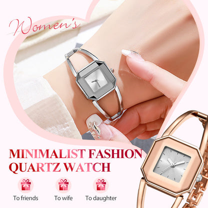✨New Arrival 50% Off✨Minimalist Square Dial Quartz Watch⌚️Slim Case, Clean Indices, Everyday Quiet-Luxury