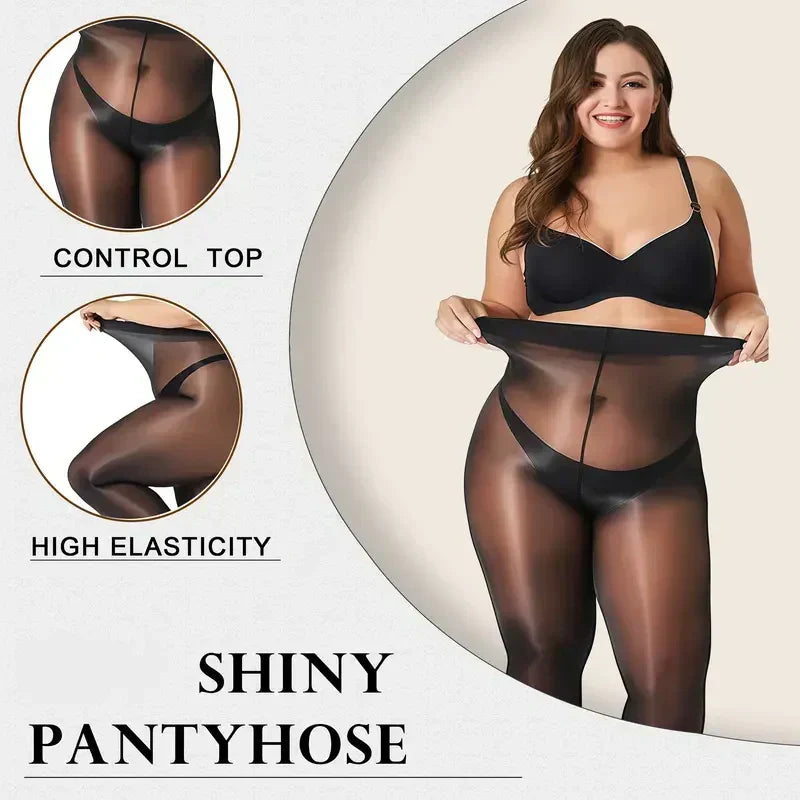 💜Buy 1 Get 1 Free💜Shiny Sheer Pantyhose for Women, Last Day 50% Off!