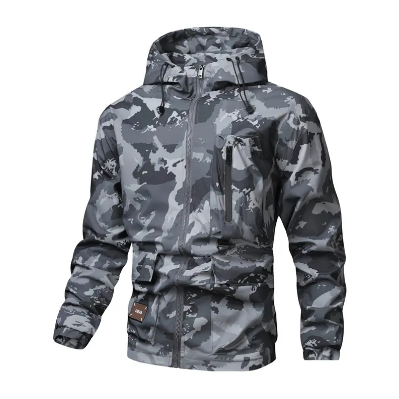 Men’s Camouflage Hooded Jacket🌧️🥾Multi-Pocket Urban Utility, Quick-Access Zips & Reinforced Classics