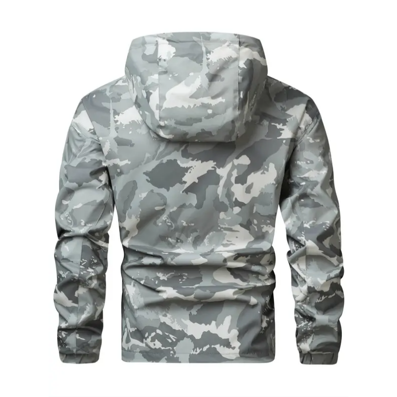 Men’s Camouflage Hooded Jacket🌧️🥾Multi-Pocket Urban Utility, Quick-Access Zips & Reinforced Classics