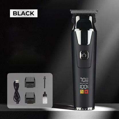 Professional Digital Hair Clipper Set, Low-Noise Magnetic Motor, LCD Display, Long Runtime & Cooling Design (Durable, Salon-Grade)