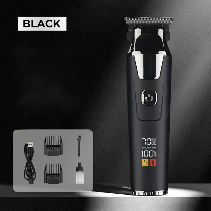Professional Digital Hair Clipper Set, Low-Noise Magnetic Motor, LCD Display, Long Runtime & Cooling Design (Durable, Salon-Grade)