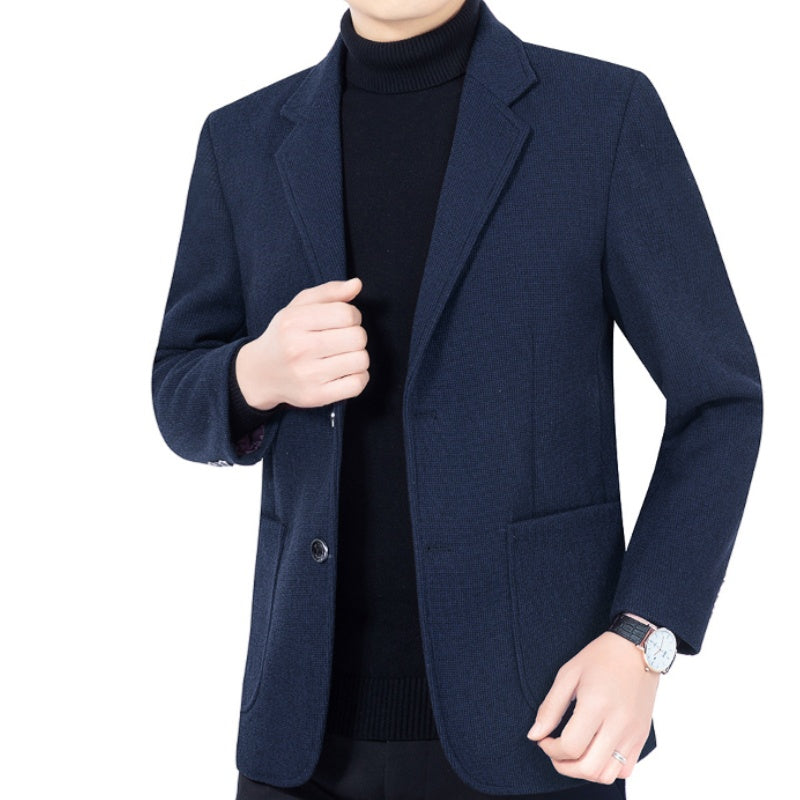 Men’s Casual Two-Button Blazer with Pockets, Tailored Casual Fit, Versatile Styling🕴️➡️☕➡️🍷