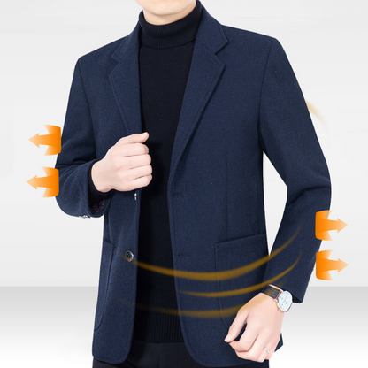 Men’s Casual Two-Button Blazer with Pockets, Tailored Casual Fit, Versatile Styling🕴️➡️☕➡️🍷