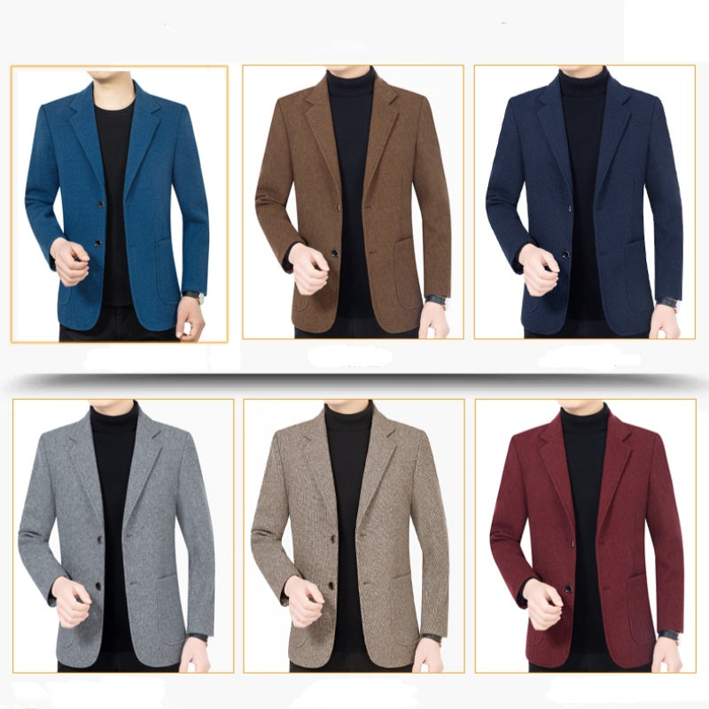 Men’s Casual Two-Button Blazer with Pockets, Tailored Casual Fit, Versatile Styling🕴️➡️☕➡️🍷