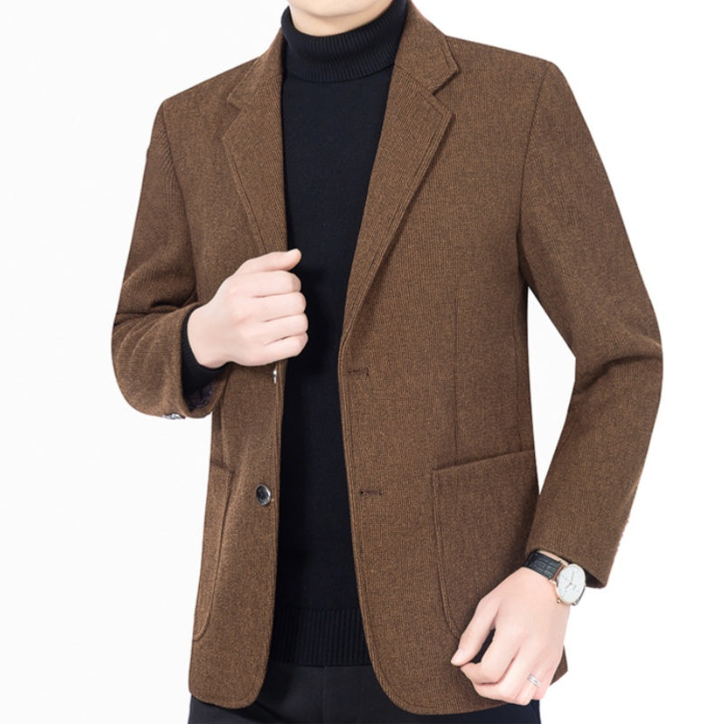 Men’s Casual Two-Button Blazer with Pockets, Tailored Casual Fit, Versatile Styling🕴️➡️☕➡️🍷
