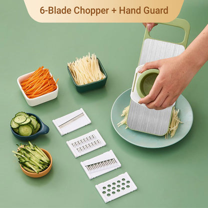 📢 50% OFF NOW! 🔪 Multifunctional Kitchen Chopper with Hand Guard – 3 Blades, Non-Slip Base & Quick Vegetables Chopping 🥕⚠️📦