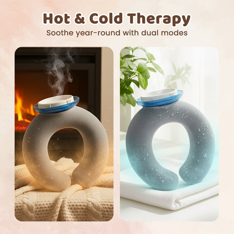 🌞Summer Hot Price Only Today🔥50K+ SOLD!🎁❄️U-Shaped Neck Hot Water Bottle
