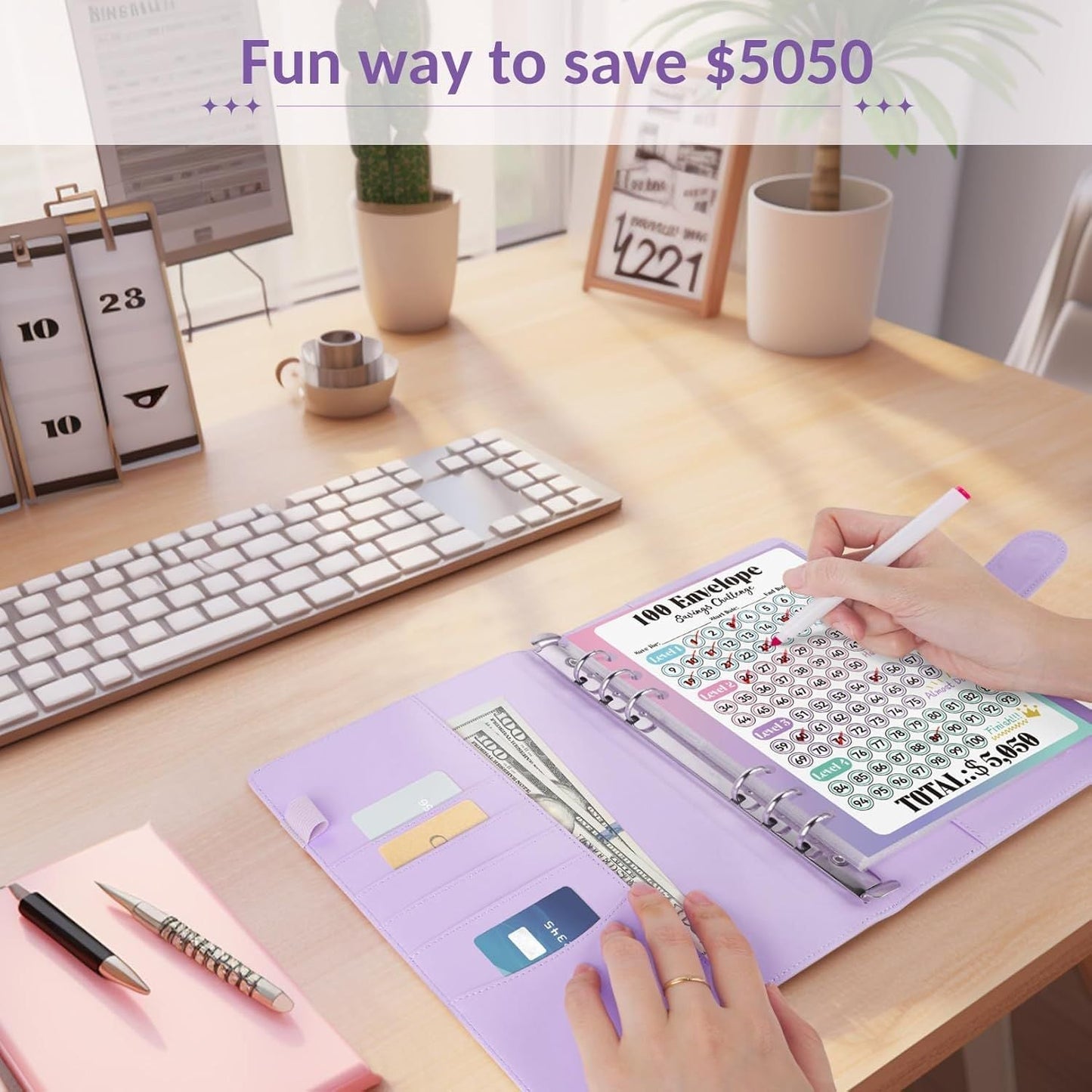 🔥LAST DAY SALE $9.99!!⚡50K+ SOLD!💝Savings Challenges Book with Envelopes💸