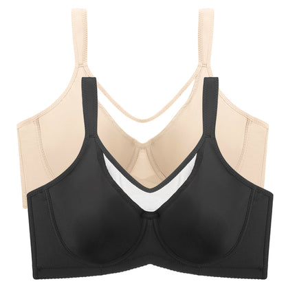 🏆Last Day £14.99!!- BUY 1 GET 1 FREE(Add 2pcs to your shopping cart)💐Women's Elegant Sheer Full Coverage Plus Size Bra