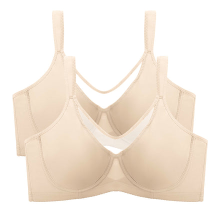 🏆Last Day £14.99!!- BUY 1 GET 1 FREE(Add 2pcs to your shopping cart)💐Women's Elegant Sheer Full Coverage Plus Size Bra