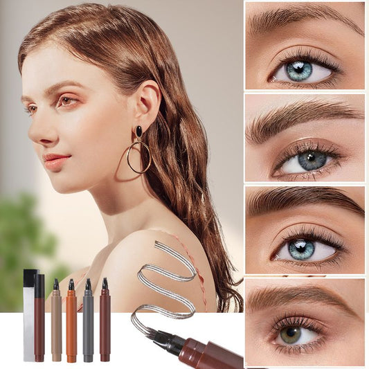 🔥Last Day-Buy 1 Get 1 Free!🎁50K+ SOLD! Almost Gone ✨✏️ Waterproof 4-Tip Beard & Eyebrow Pen – Smudge-Proof, Natural Look & Long-Lasting 🌟