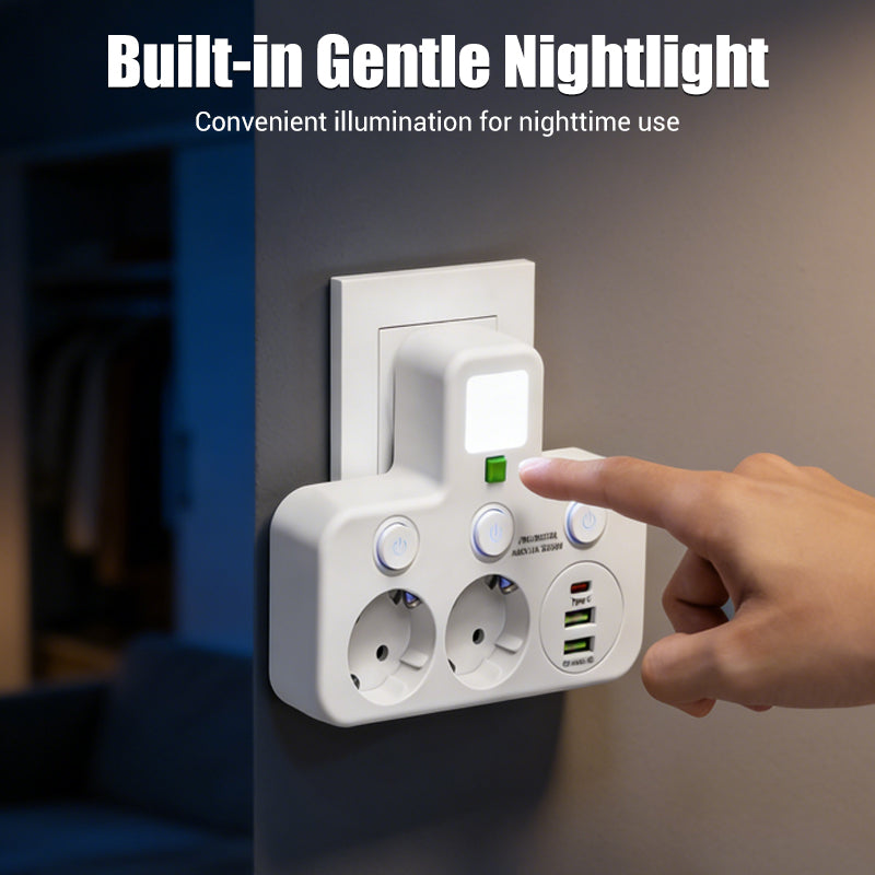 🔥2026 HOT SALE🔌Smart power outlet with USB port