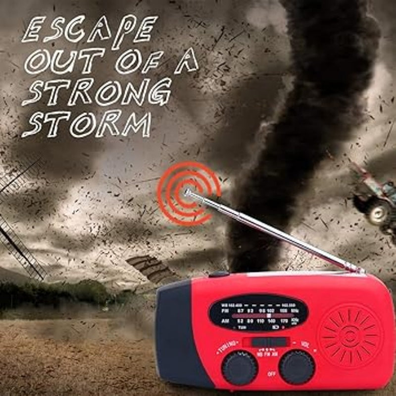 Multifunctionele Draagbare Noodradio op Zonne-energie