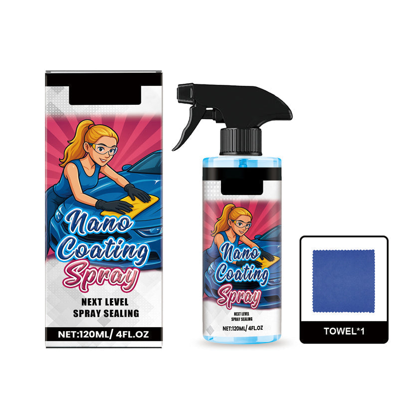Effective Polish Spray for Car with Towel