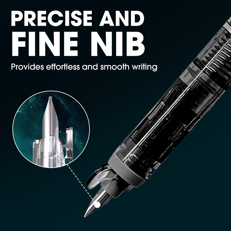 ✒️Quick-Dry Retractable Fountain Pen🏫💼