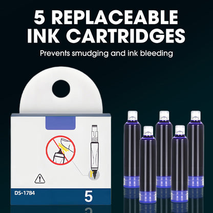 ✒️Quick-Dry Retractable Fountain Pen🏫💼