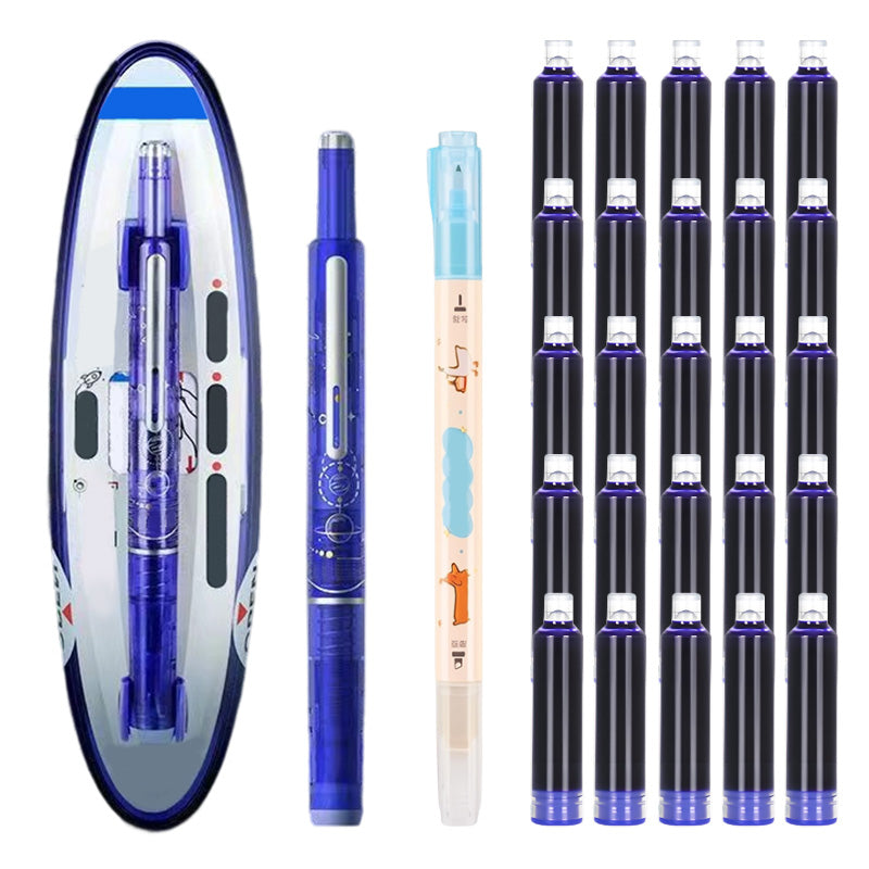 ✒️Quick-Dry Retractable Fountain Pen🏫💼