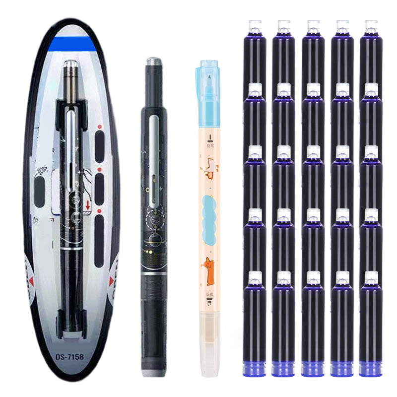 ✒️Quick-Dry Retractable Fountain Pen🏫💼