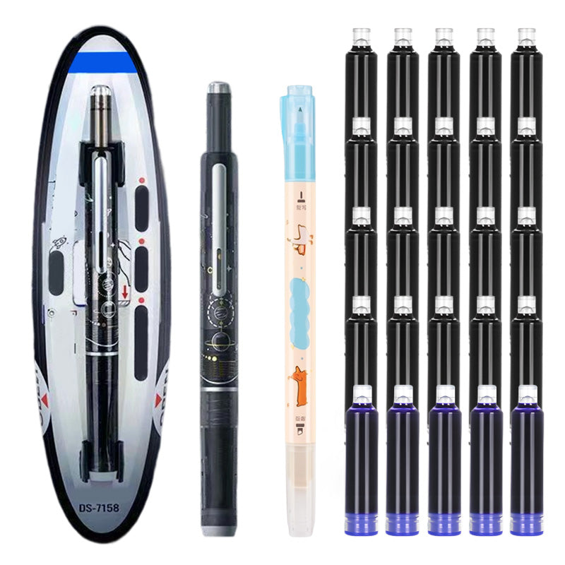 ✒️Quick-Dry Retractable Fountain Pen🏫💼