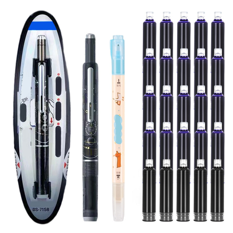 ✒️Quick-Dry Retractable Fountain Pen🏫💼