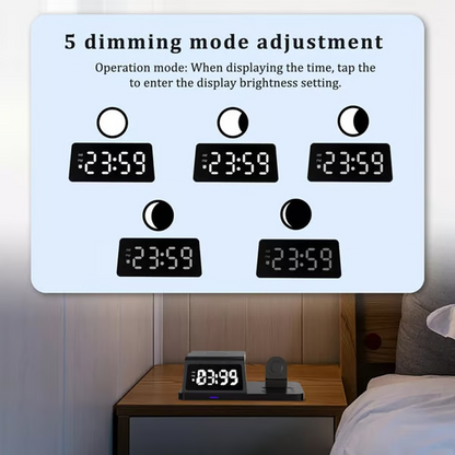 🥳2026 HOT SALE🥳7-in-1 Fast-Charging Wireless Charging Station With Clock