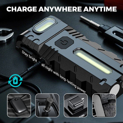 🥳2026 HOT SALE🥳💞50K+ SOLD!👴🛠️ 50% OFF! 180° Rotating LED Work Light – Magnetic base, hands-free & rechargeable. Bright light for DIY, car & home repairs. 🔦⚡