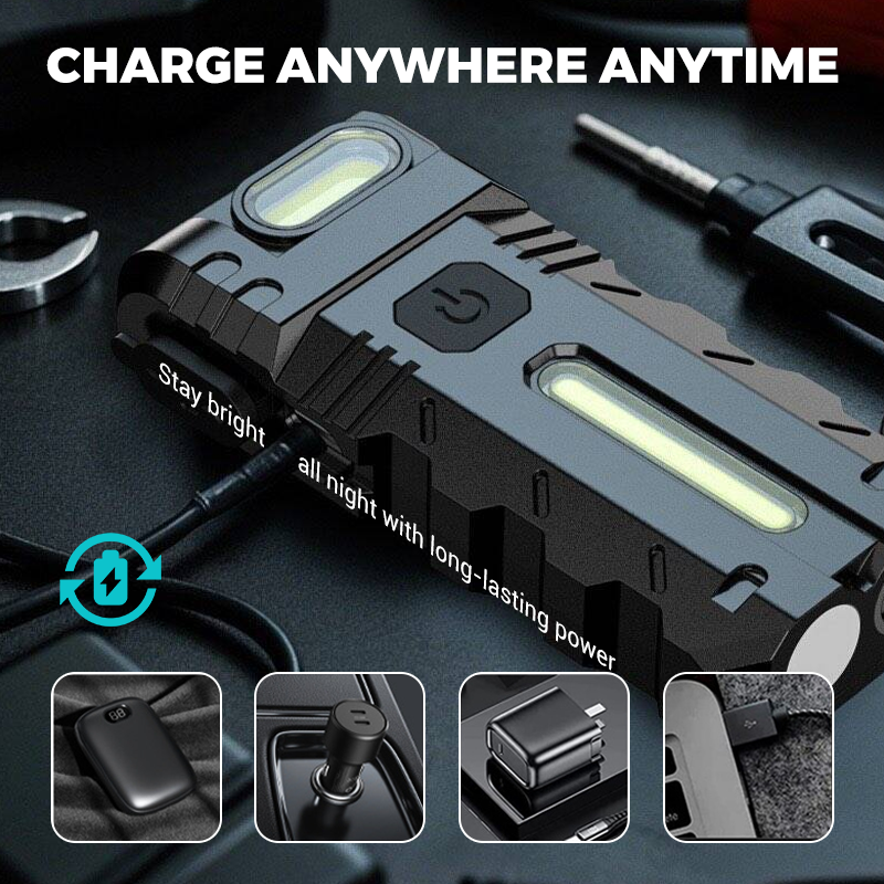 🥳2026 HOT SALE🥳💞50K+ SOLD!👴🛠️ 50% OFF! 180° Rotating LED Work Light – Magnetic base, hands-free & rechargeable. Bright light for DIY, car & home repairs. 🔦⚡