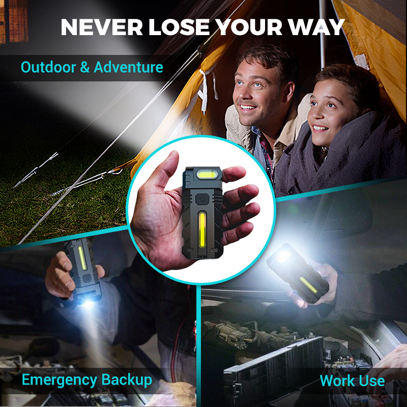 🥳2026 HOT SALE🥳💞50K+ SOLD!👴🛠️ 50% OFF! 180° Rotating LED Work Light – Magnetic base, hands-free & rechargeable. Bright light for DIY, car & home repairs. 🔦⚡