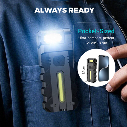 🥳2026 HOT SALE🥳💞50K+ SOLD!👴🛠️ 50% OFF! 180° Rotating LED Work Light – Magnetic base, hands-free & rechargeable. Bright light for DIY, car & home repairs. 🔦⚡