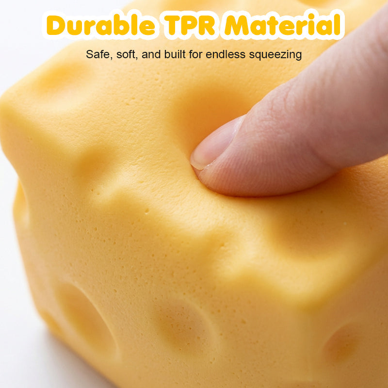 📢📢60% OFF !!!⏰Giant Cheese Stress Toy – Therapeutic Relief with Satisfying Squeeze! ✨