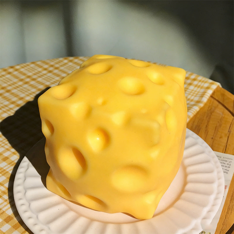 📢📢60% OFF !!!⏰Giant Cheese Stress Toy – Therapeutic Relief with Satisfying Squeeze! ✨