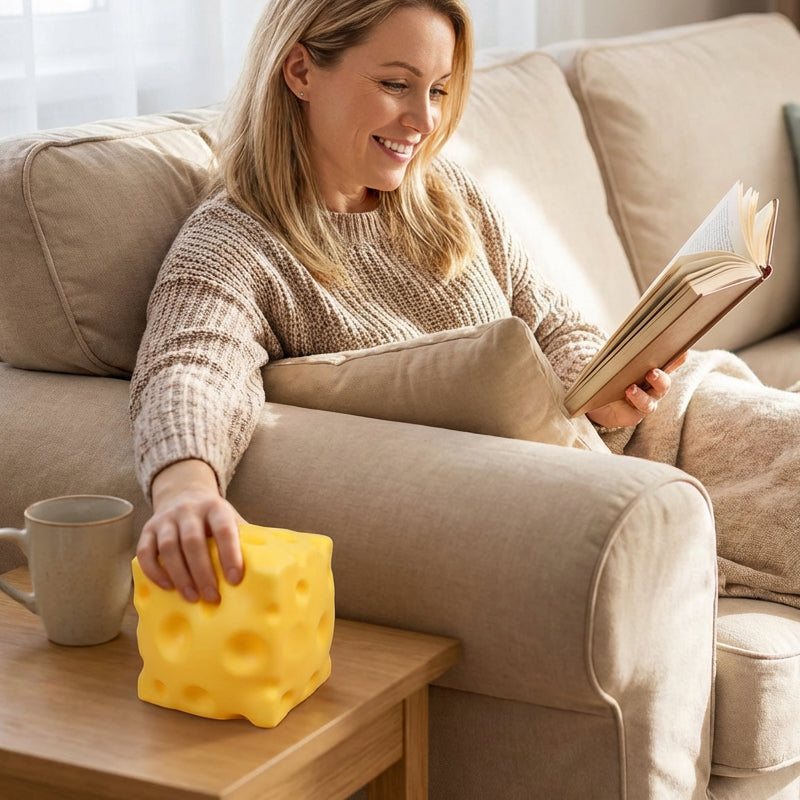 📢📢60% OFF !!!⏰Giant Cheese Stress Toy – Therapeutic Relief with Satisfying Squeeze! ✨