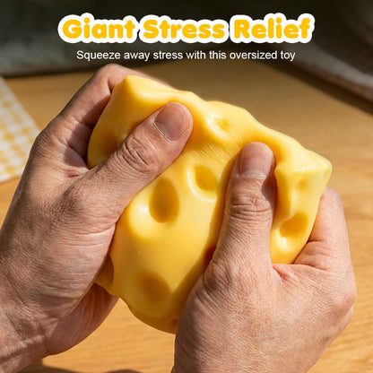 📢📢60% OFF !!!⏰Giant Cheese Stress Toy – Therapeutic Relief with Satisfying Squeeze! ✨