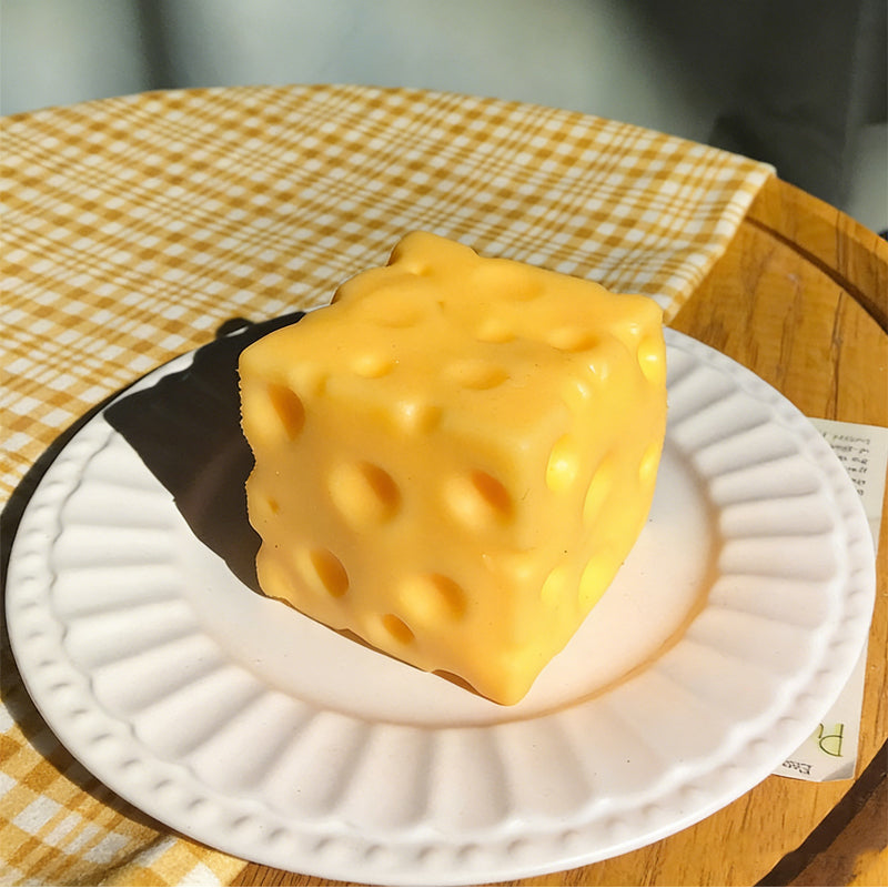 📢📢60% OFF !!!⏰Giant Cheese Stress Toy – Therapeutic Relief with Satisfying Squeeze! ✨