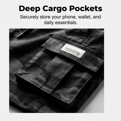 Men's Relaxed Fit Tactical Cargo Shorts – Multiple pockets, durable fabric & perfect for outdoor, work or daily wear 🔥