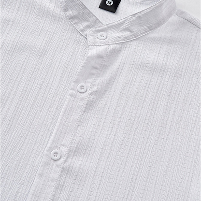 ⏳LAST DAY SALE 50% OFF🔥 Men's Summer Stand Collar Short Sleeve Shirt – Breathable Material, Modern Fit & Ideal for Casual or Work 💼