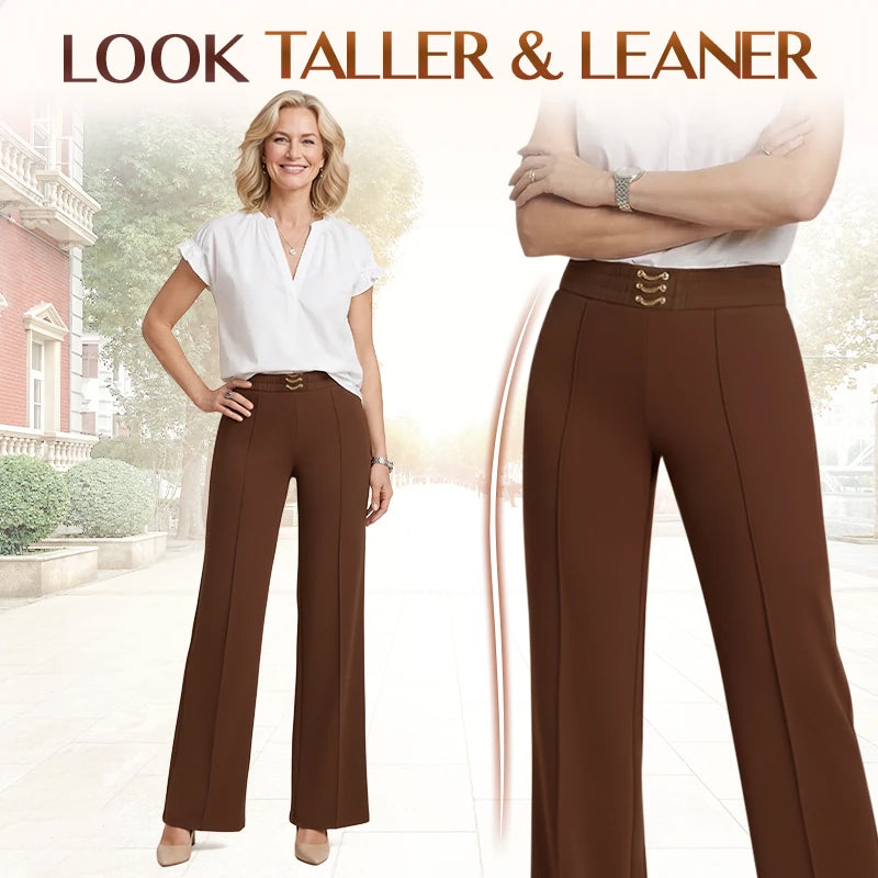 🎁New arrival 70% OFF💥Women's High-Waist Wide-Leg Trousers