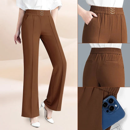🎁New arrival 70% OFF💥Women's High-Waist Wide-Leg Trousers