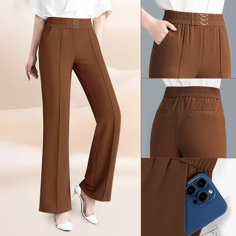🎁New arrival 70% OFF💥Women's High-Waist Wide-Leg Trousers