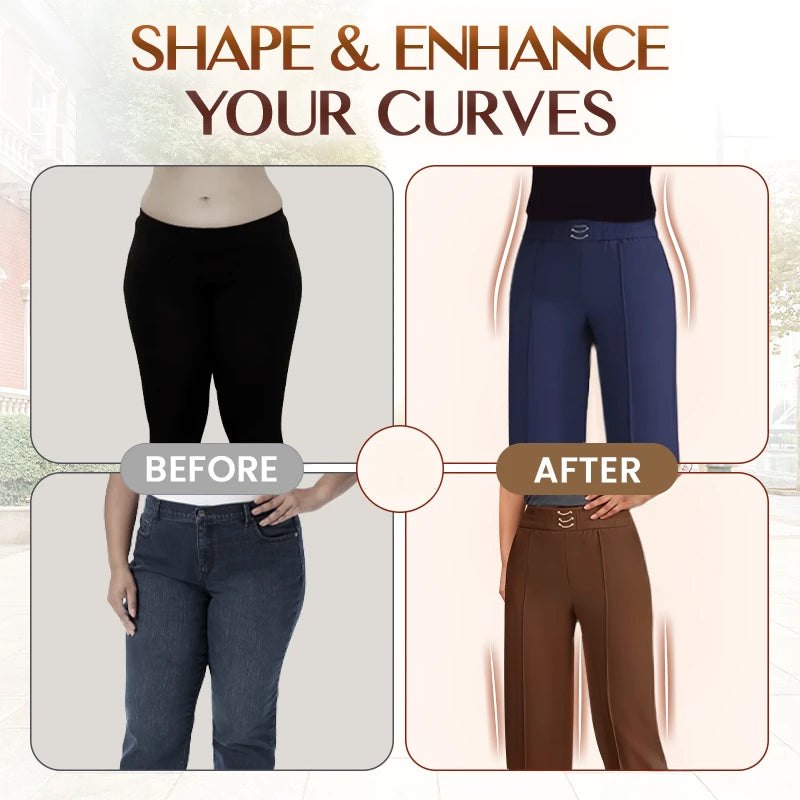 🎁New arrival 70% OFF💥Women's High-Waist Wide-Leg Trousers